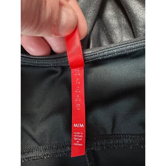 Spanx Faux Leather High Rise Leggings Pant Athleisure Black Shapewear Size M - Picture 5 of 10